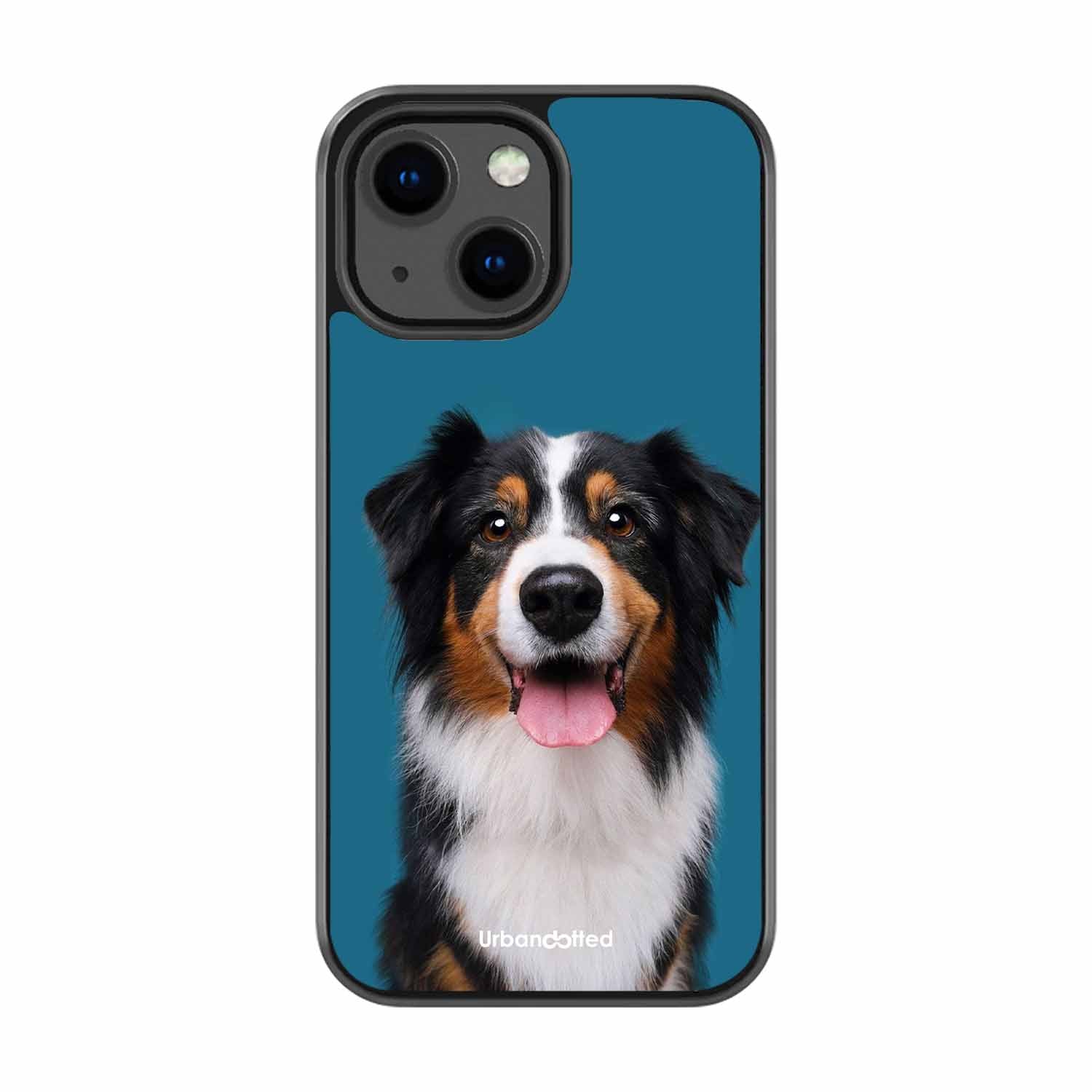 Aussie Shepherd Smile Glass Case For iPhone 13 Mini