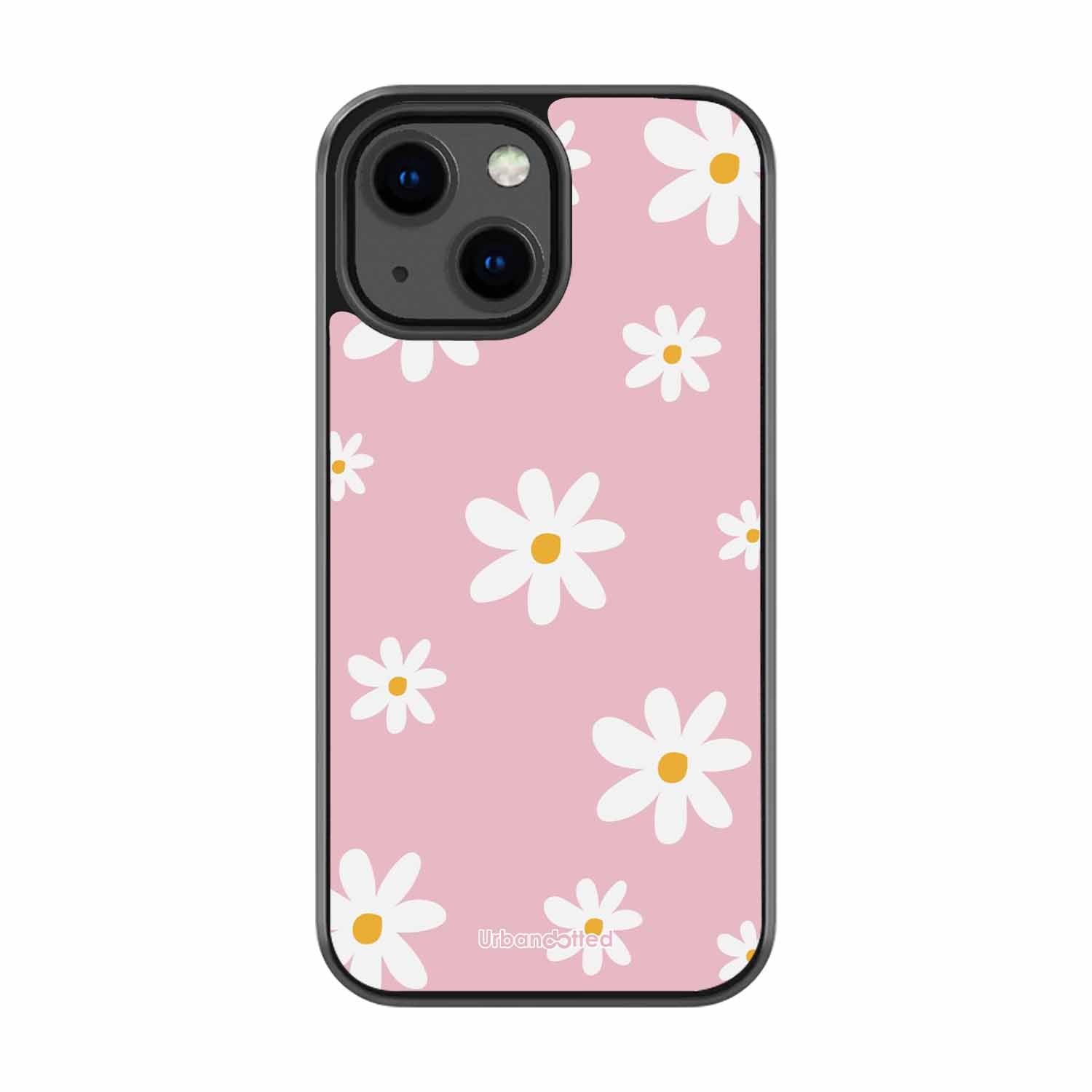 Pink Daisy Delight Glass Case For iPhone 13 Mini
