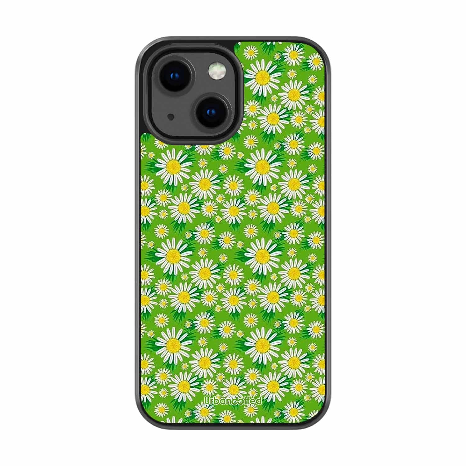 Cheerful Daisy Glass Case For iPhone 13 Mini