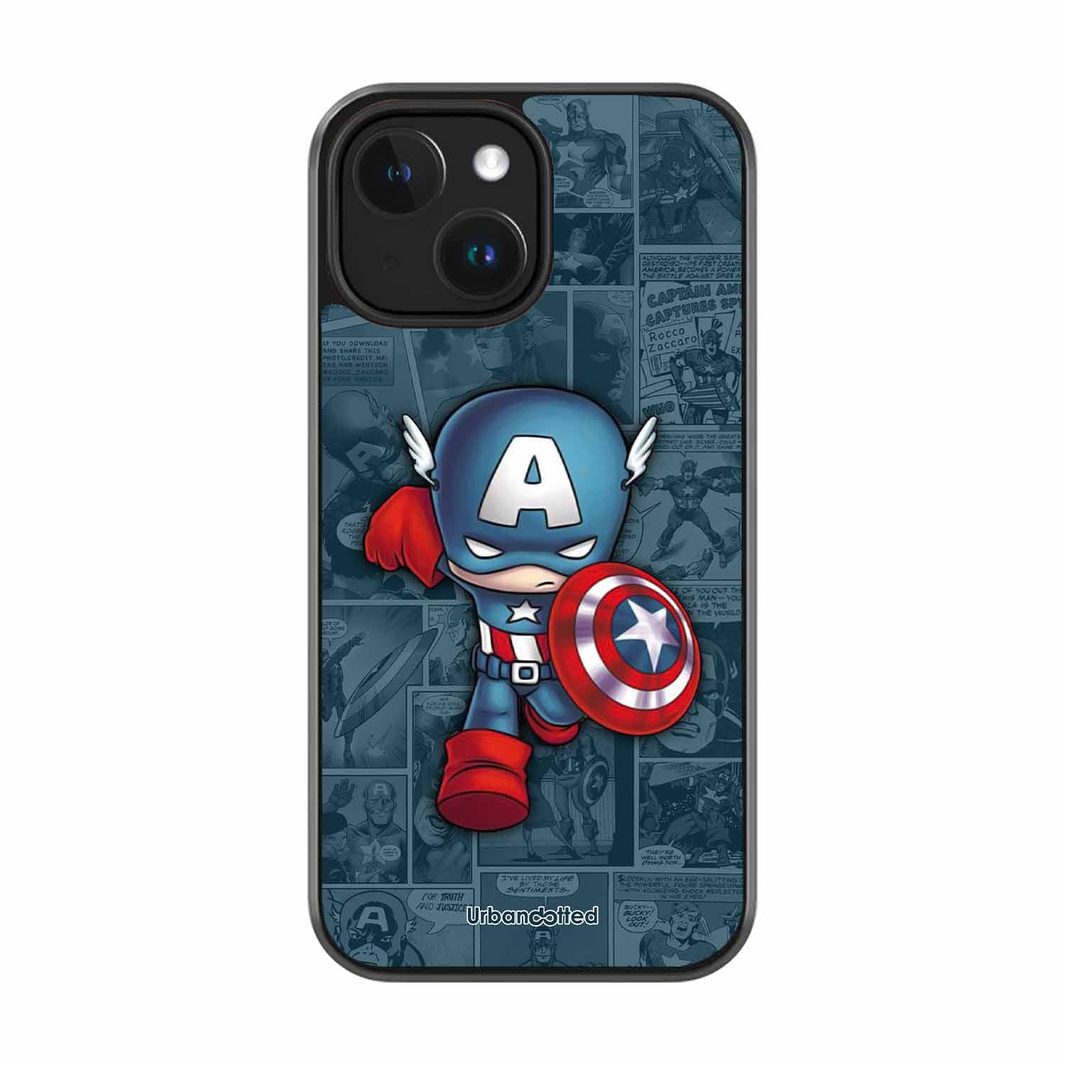 Captain America Glass Case For iPhone 14