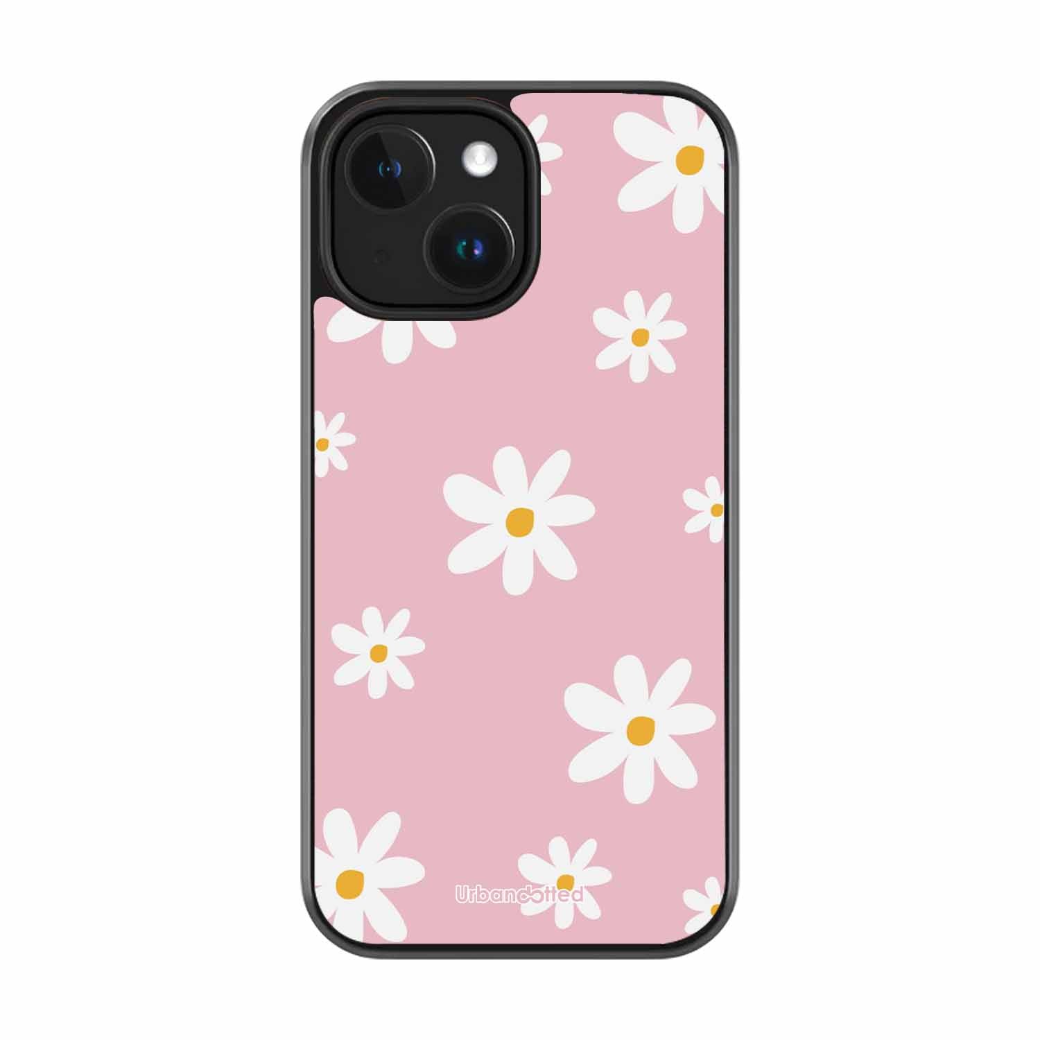 Pink Daisy Delight Glass Case For iPhone 14