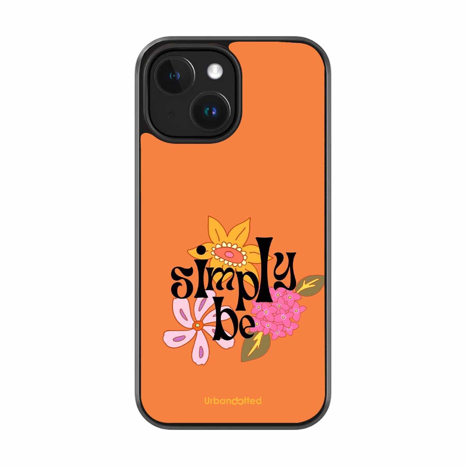 Simply Be Floral Glass Case For iPhone 14