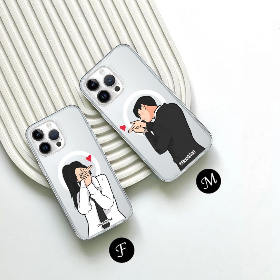 Blown Kiss Couple Crystal Clear Couple Case