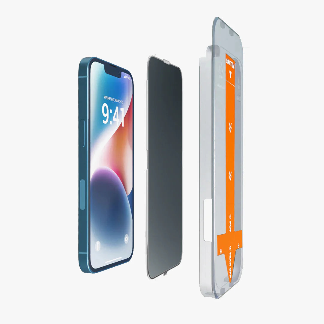 Premium Privacy Screen Protector - 9H Tempered Glass with Applicator Tray