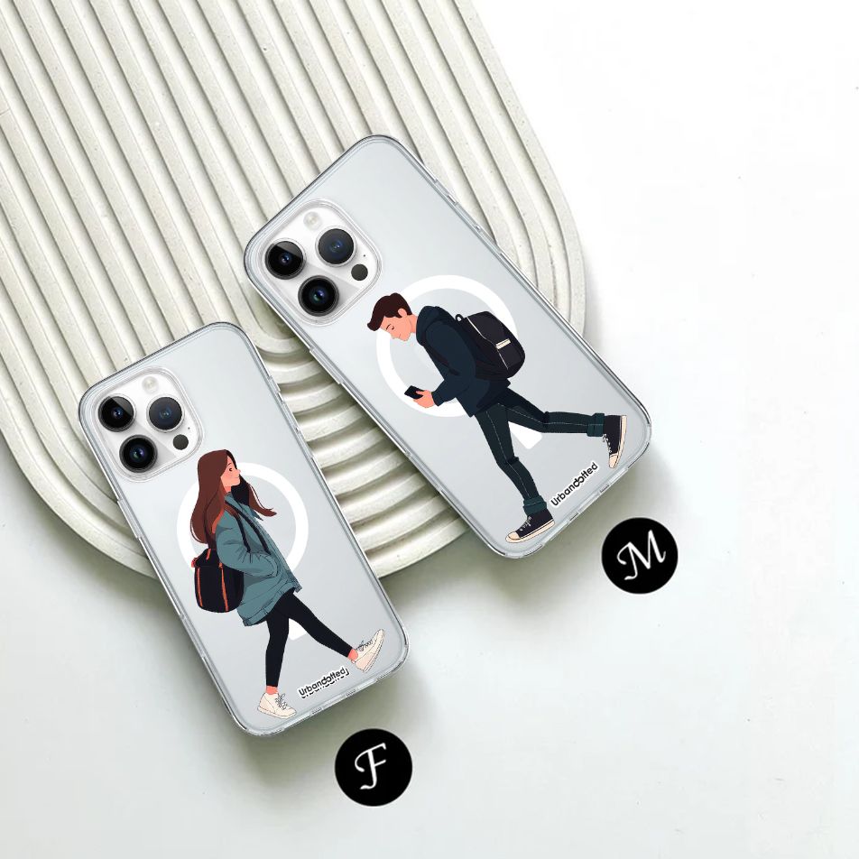 Everyday Strolls Crystal Clear Couple Case