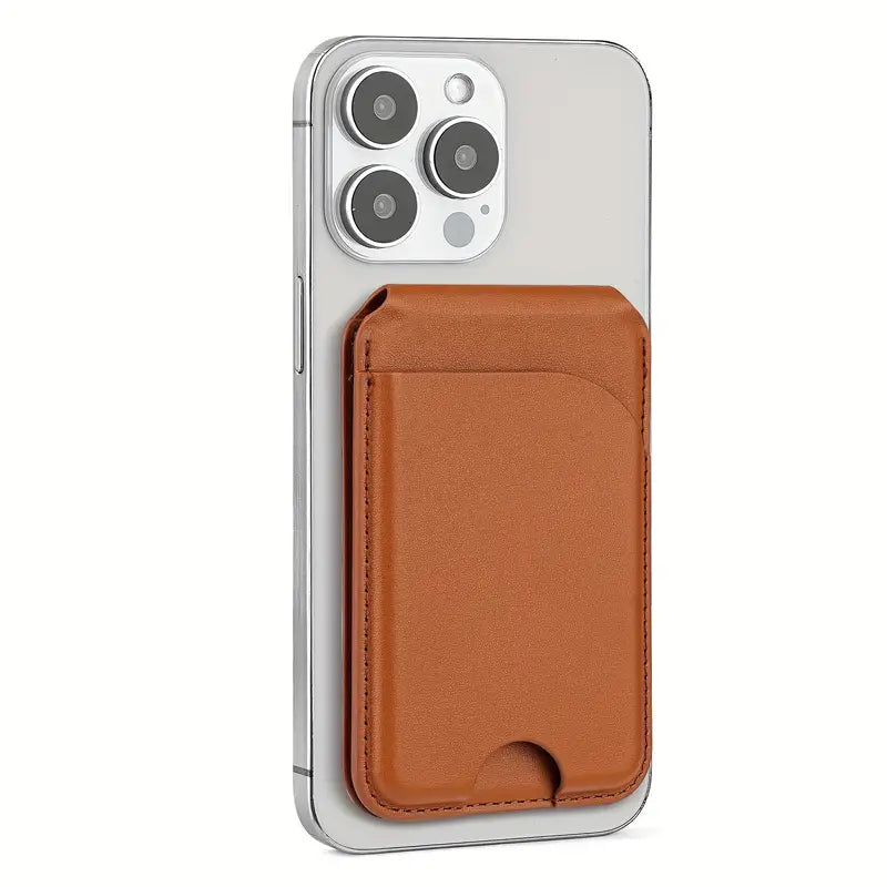 MagSafe Leather Wallet with Card Holder and Stand Function