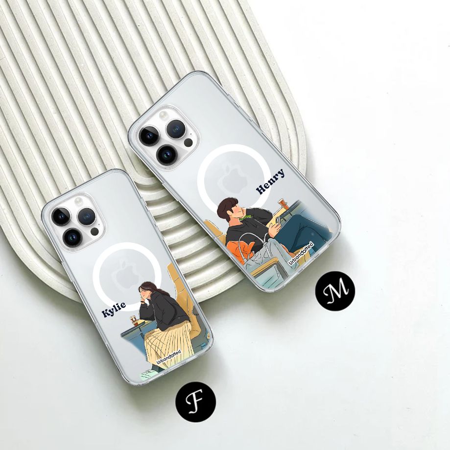 Chillin' Illustrations Crystal Clear Couple Case