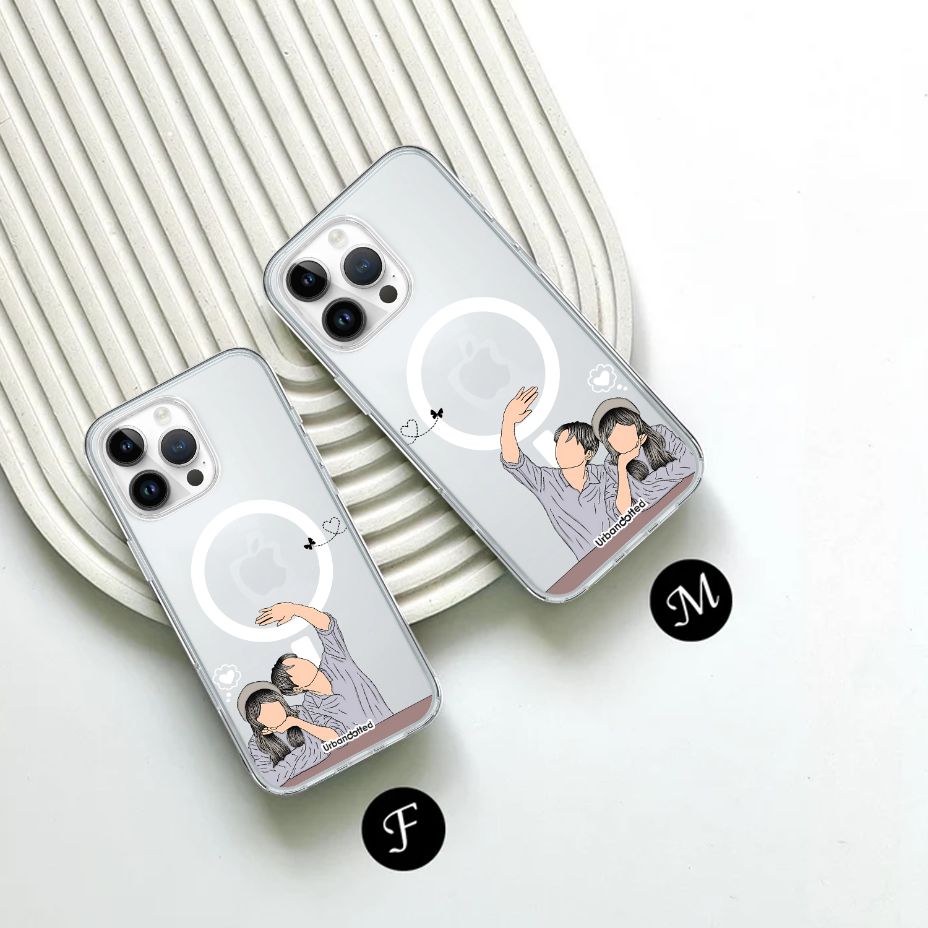 Affectionate Couple Crystal Clear Couple Case