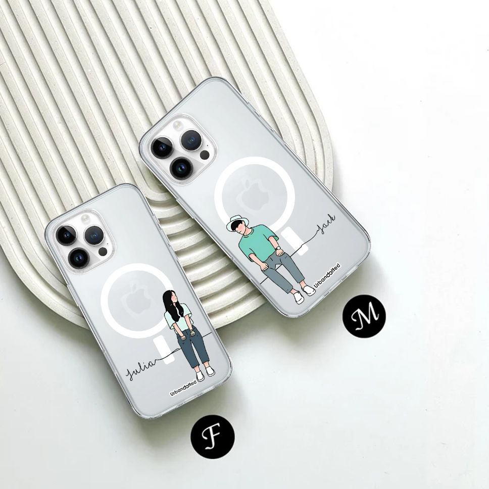 Simply Us Crystal Clear Couple Case