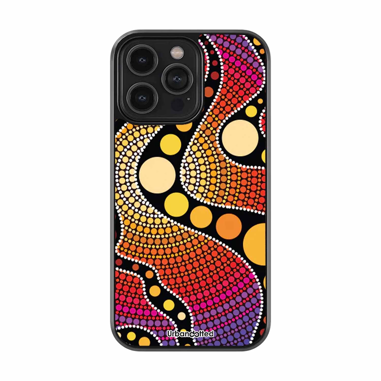 Aboriginal Sunset Story Glass Case