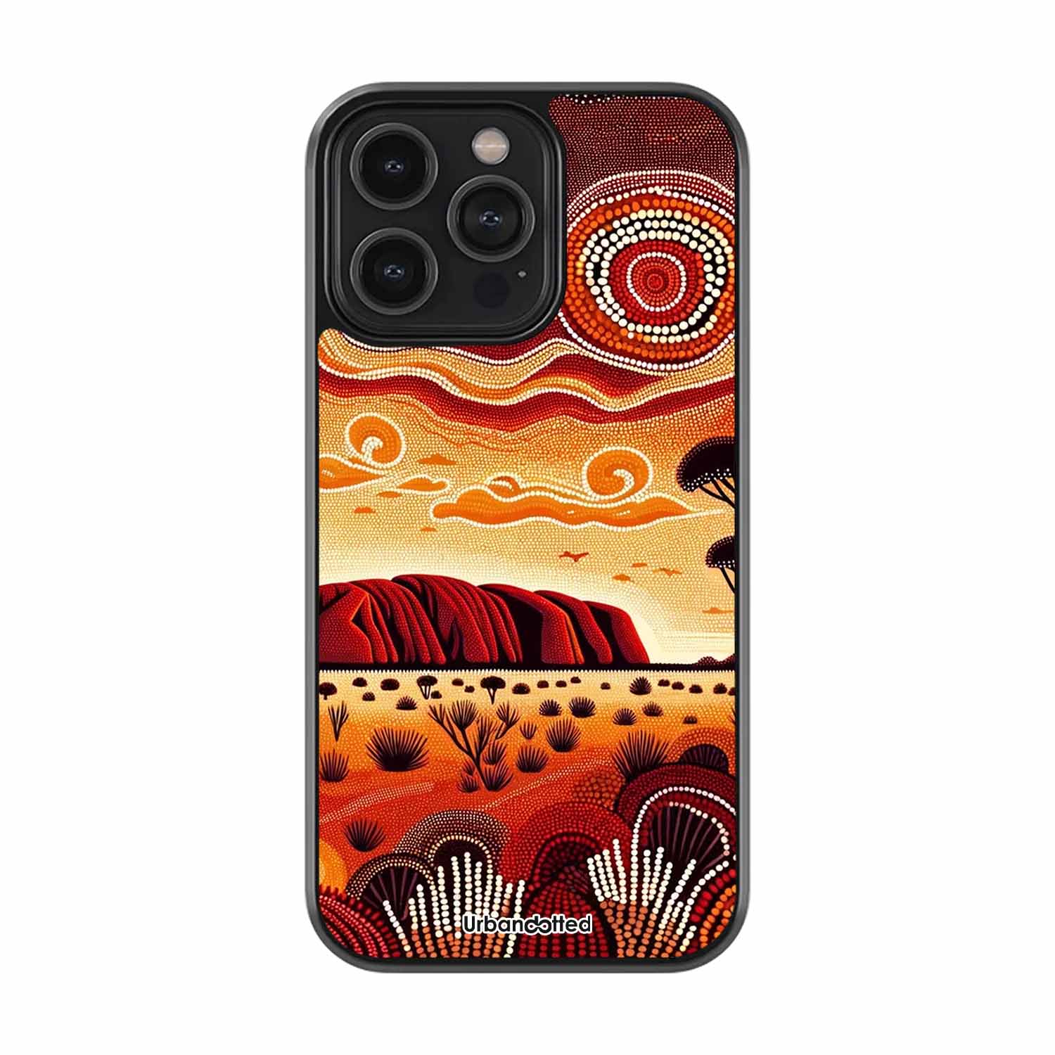 Uluru Sunset Dreaming Glass Case
