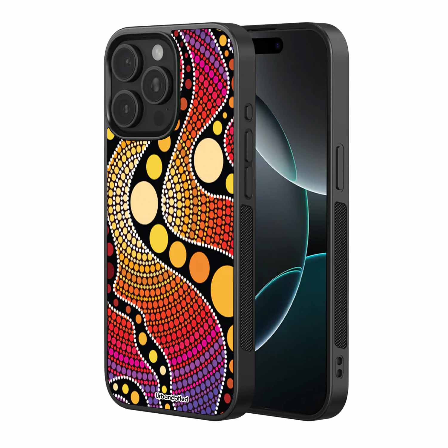 Aboriginal Sunset Story Glass Case