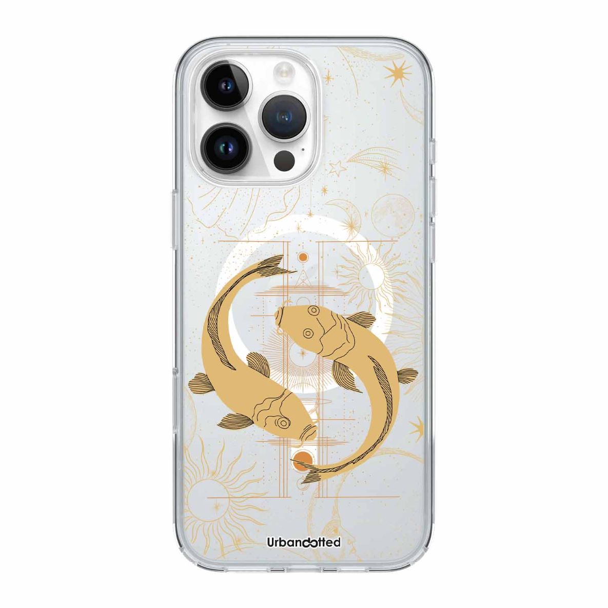 Cosmic Koi Balance Crystal Clear Astrology Case