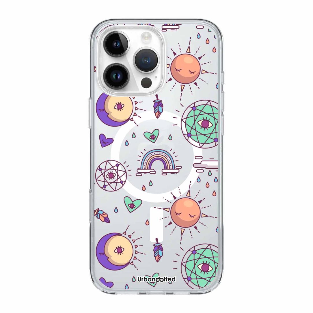 Enchanted Symbols Flow Crystal Clear Astrology Case