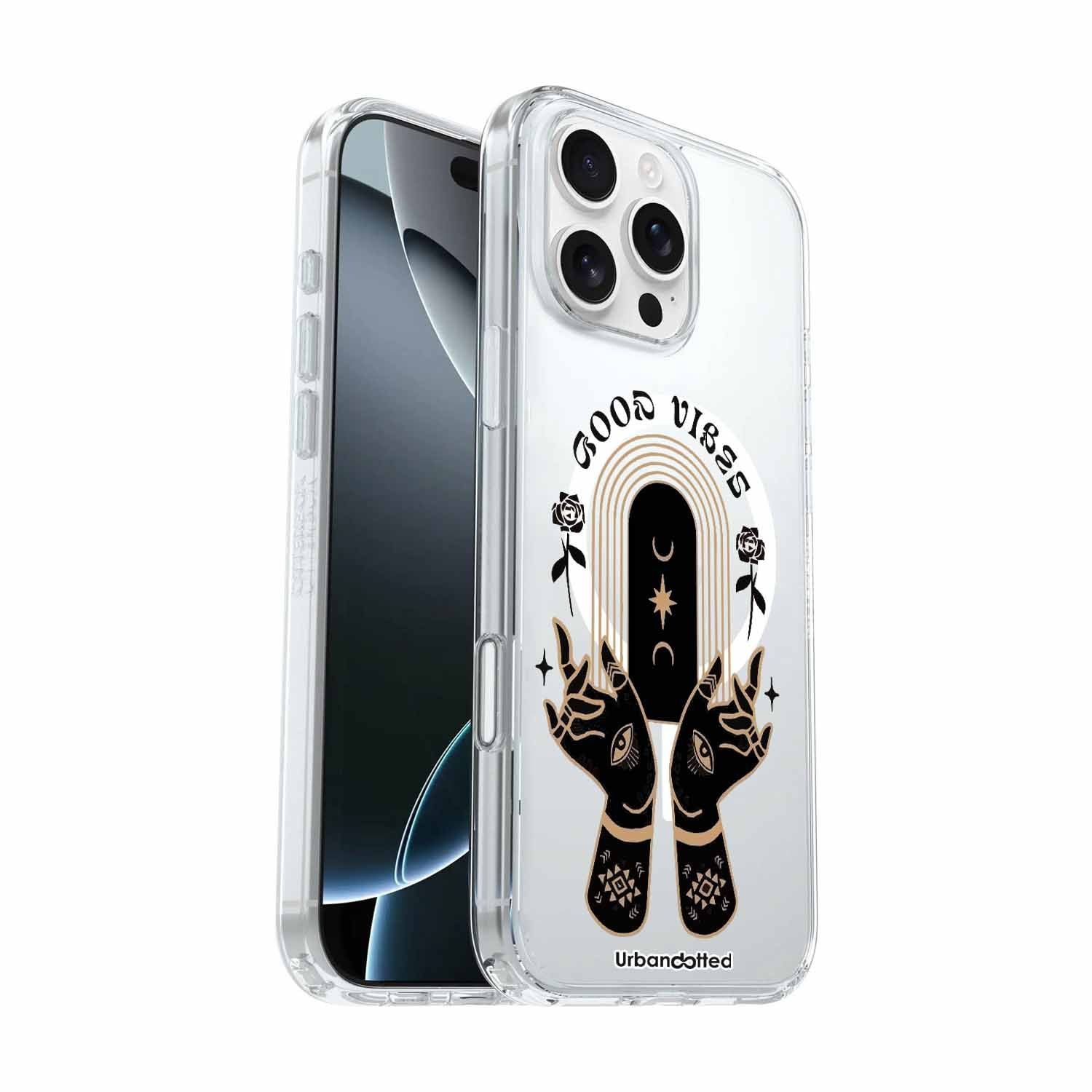 Celestial Hands Aura Crystal Clear Astrology Case