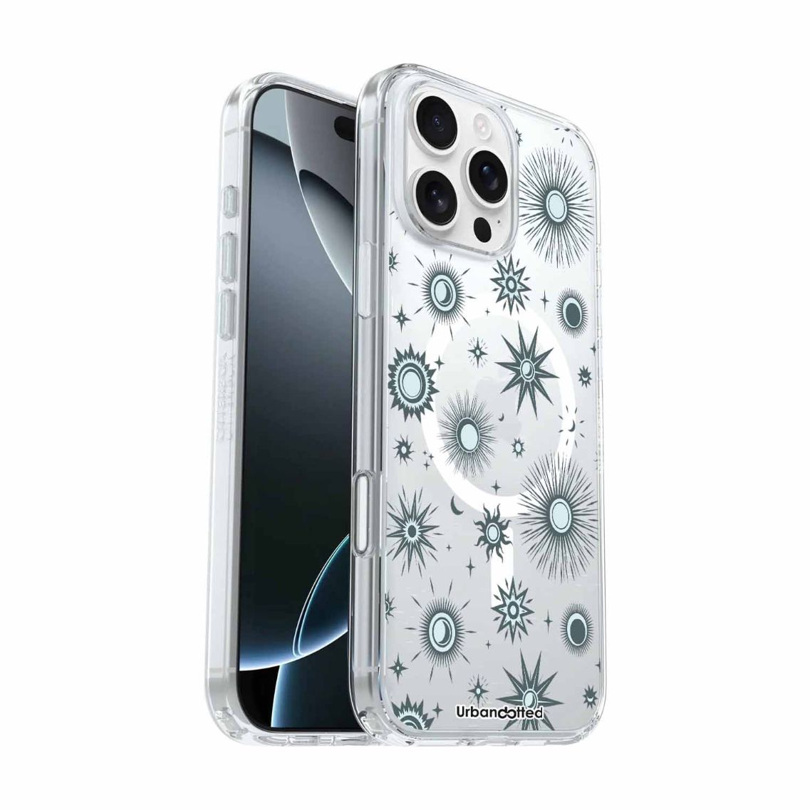 Floral Muse Aura Crystal Clear Astrology Case