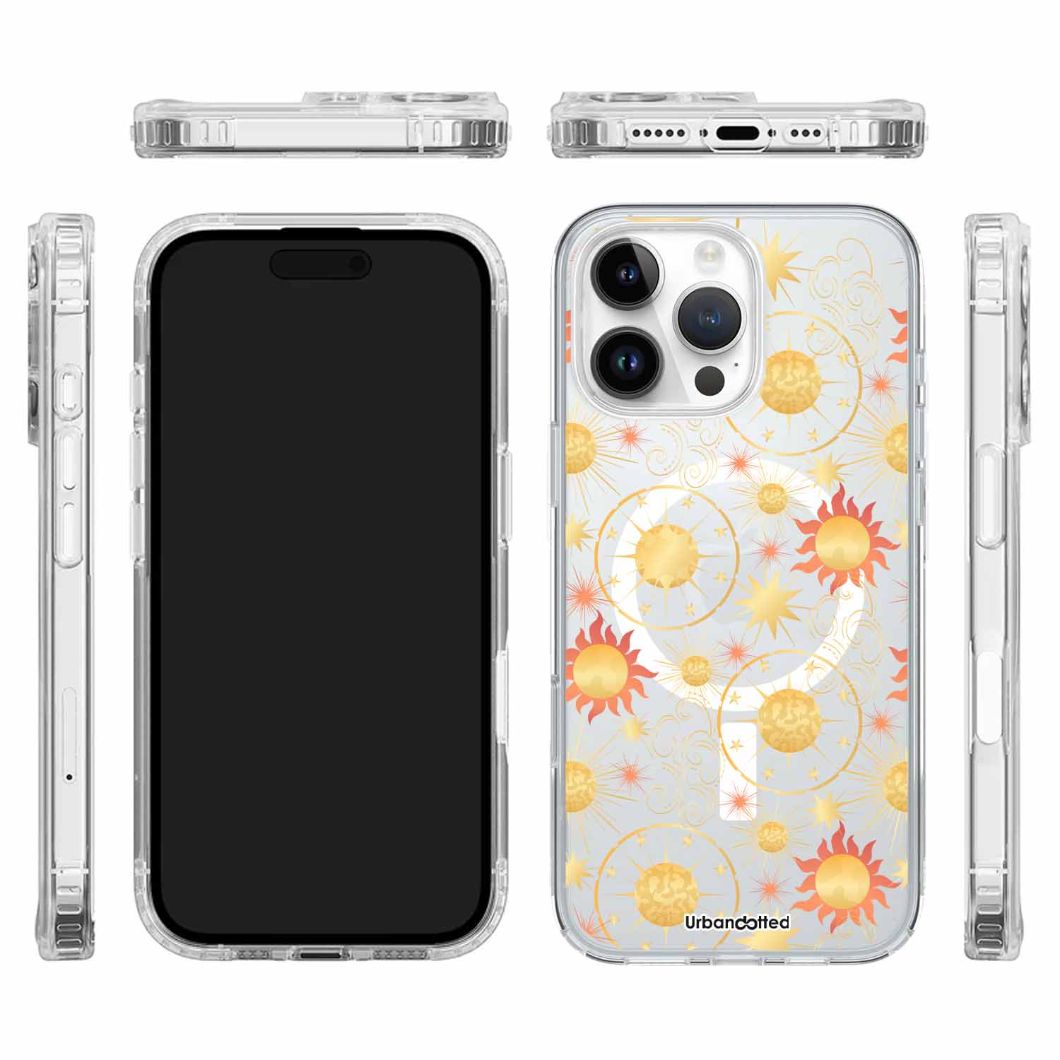Stardust Solstice Glow Crystal Clear Astrology Case