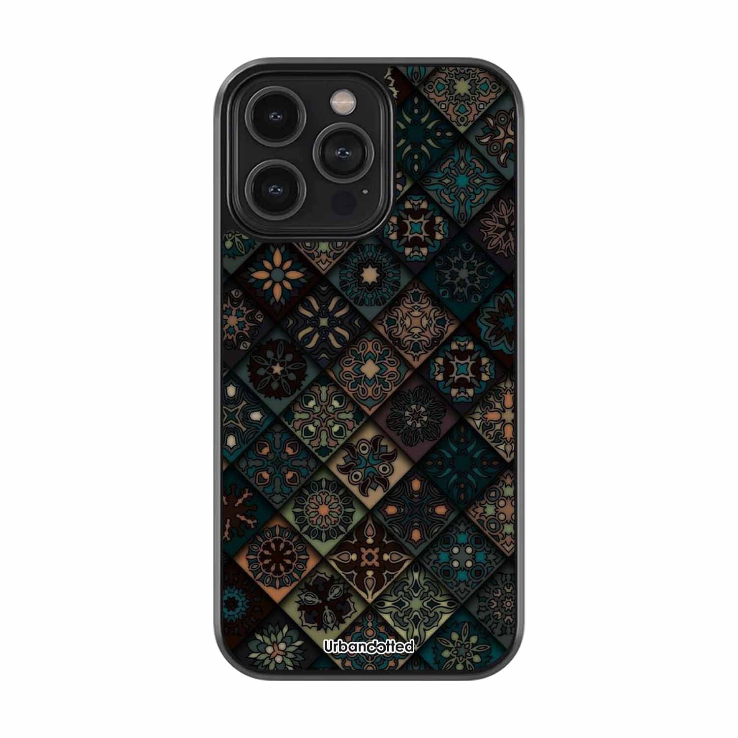 Bohemian Patchwork Astrology Glass Case