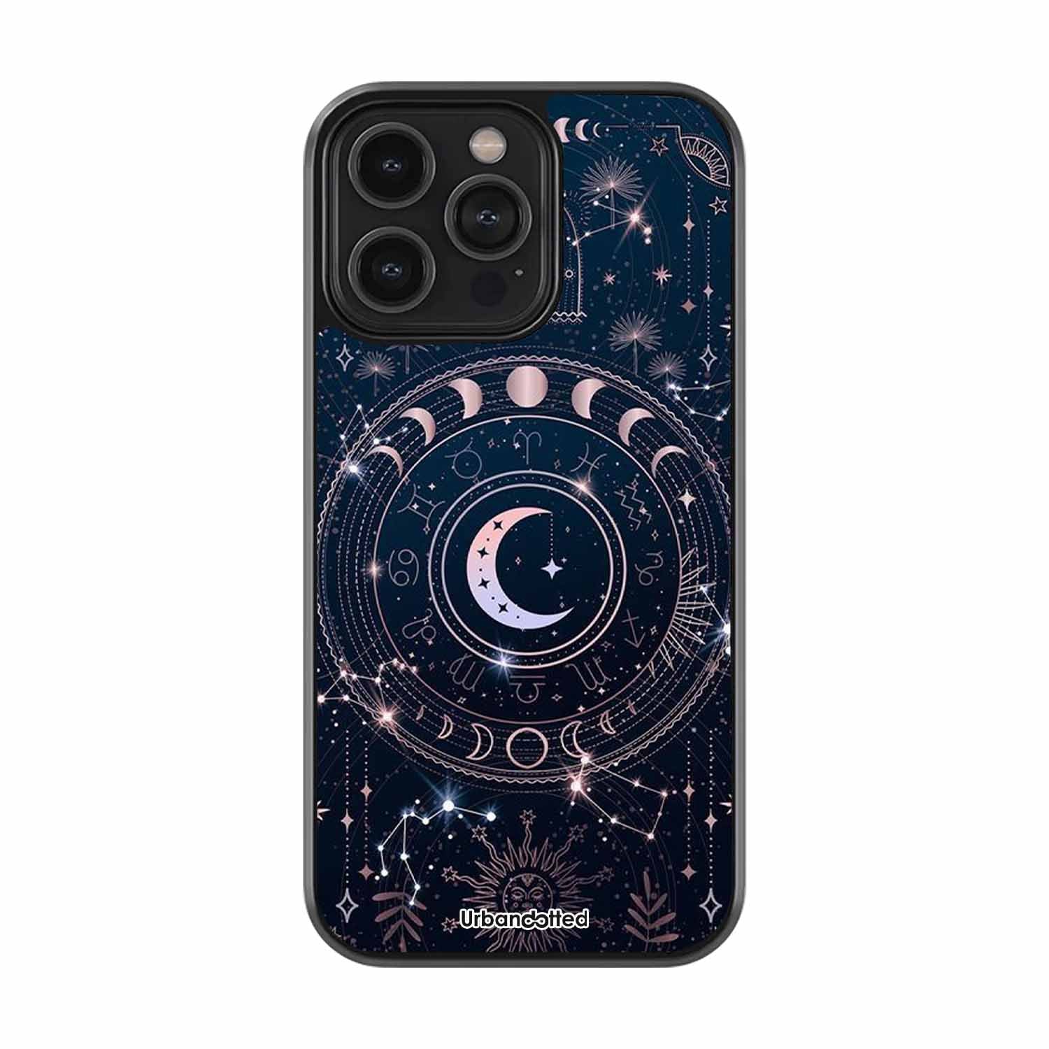 Lunar Phases Zodiac Astrology Glass Case