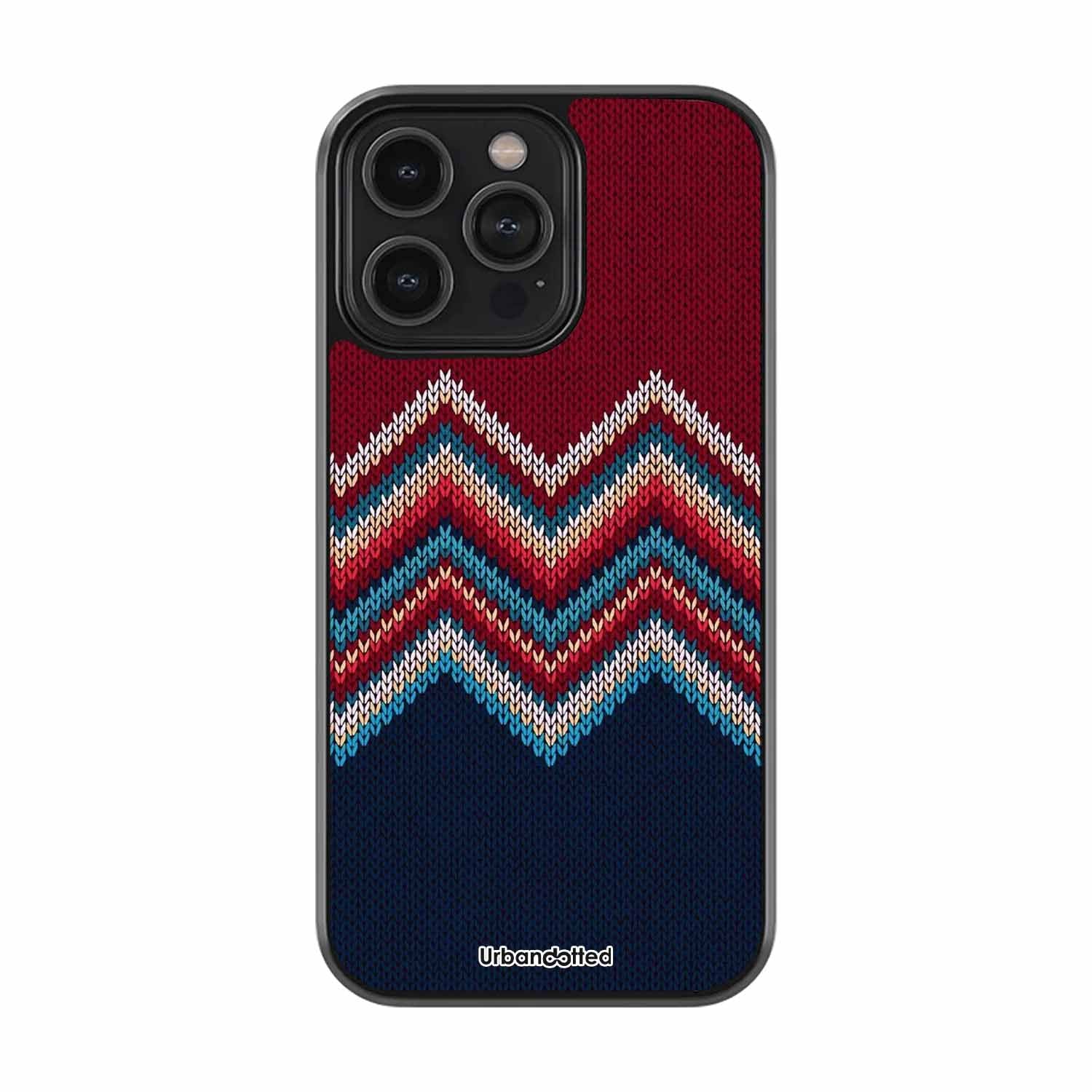 Cozy Knit Zigzag Astrology Glass Case