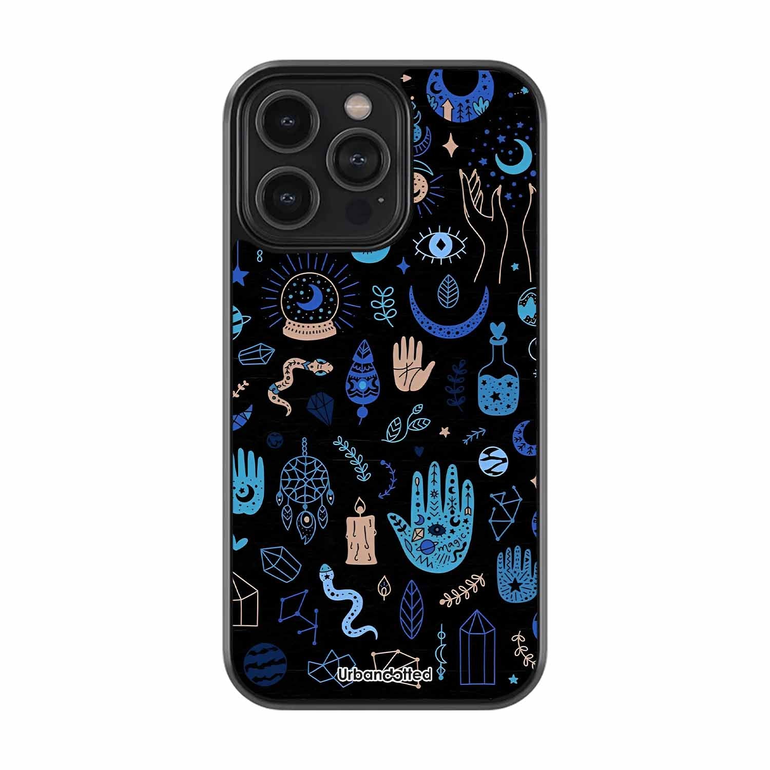 Enchanted Elements Pattern Astrology Glass Case