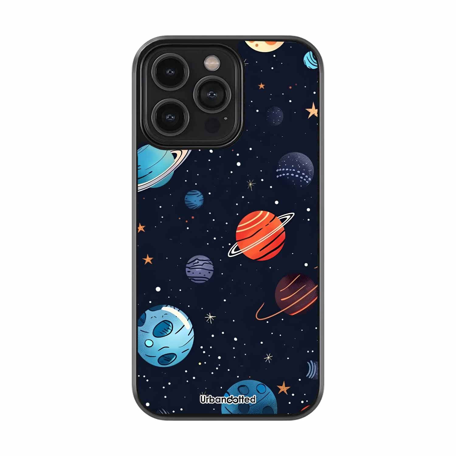 Colorful Solar System Astrology Glass Case