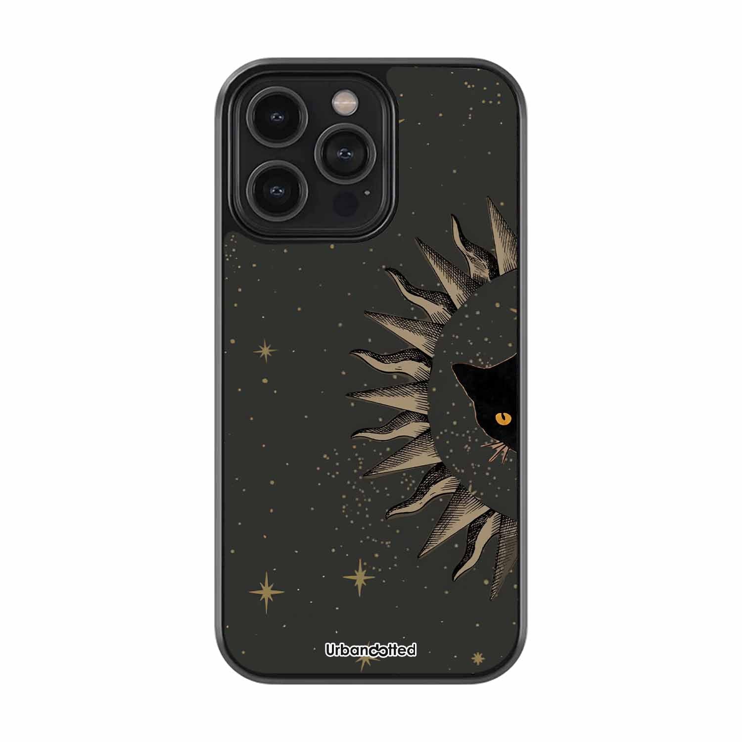 Cosmic Cat Gaze Astrology Glass Case