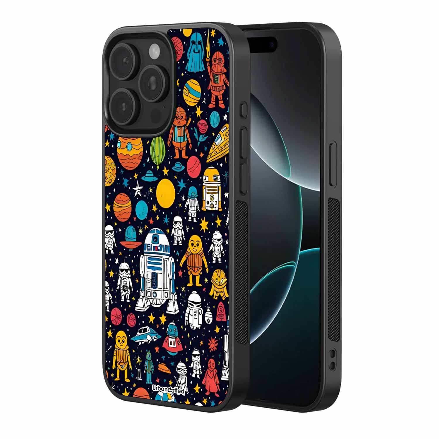 Galactic Heroes Pattern Astrology Glass Case