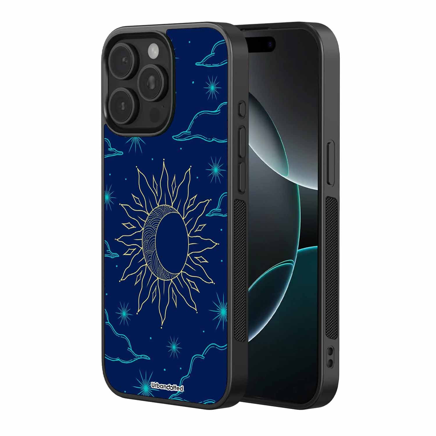 Twilight Sky Embrace Astrology Glass Case