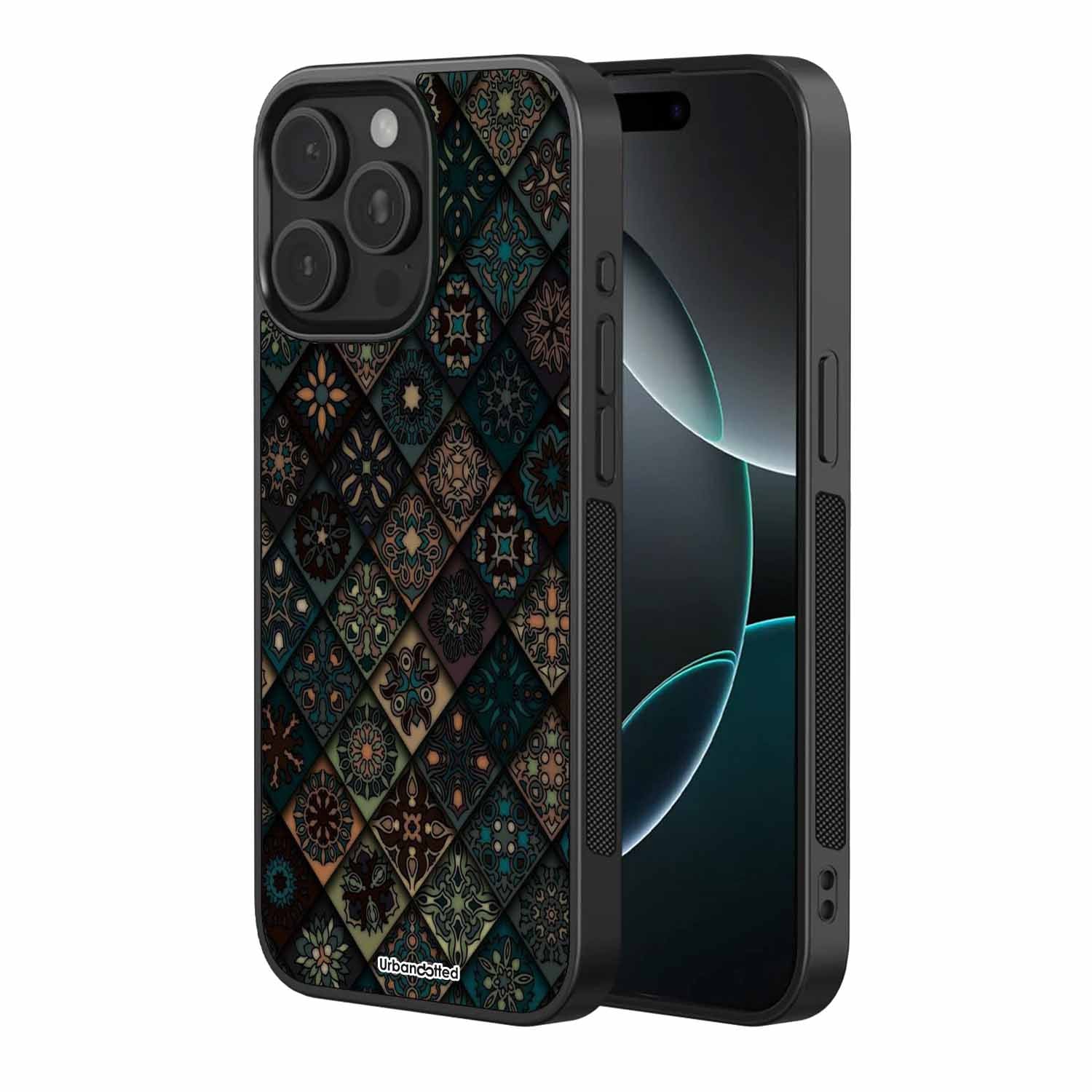 Bohemian Patchwork Astrology Glass Case