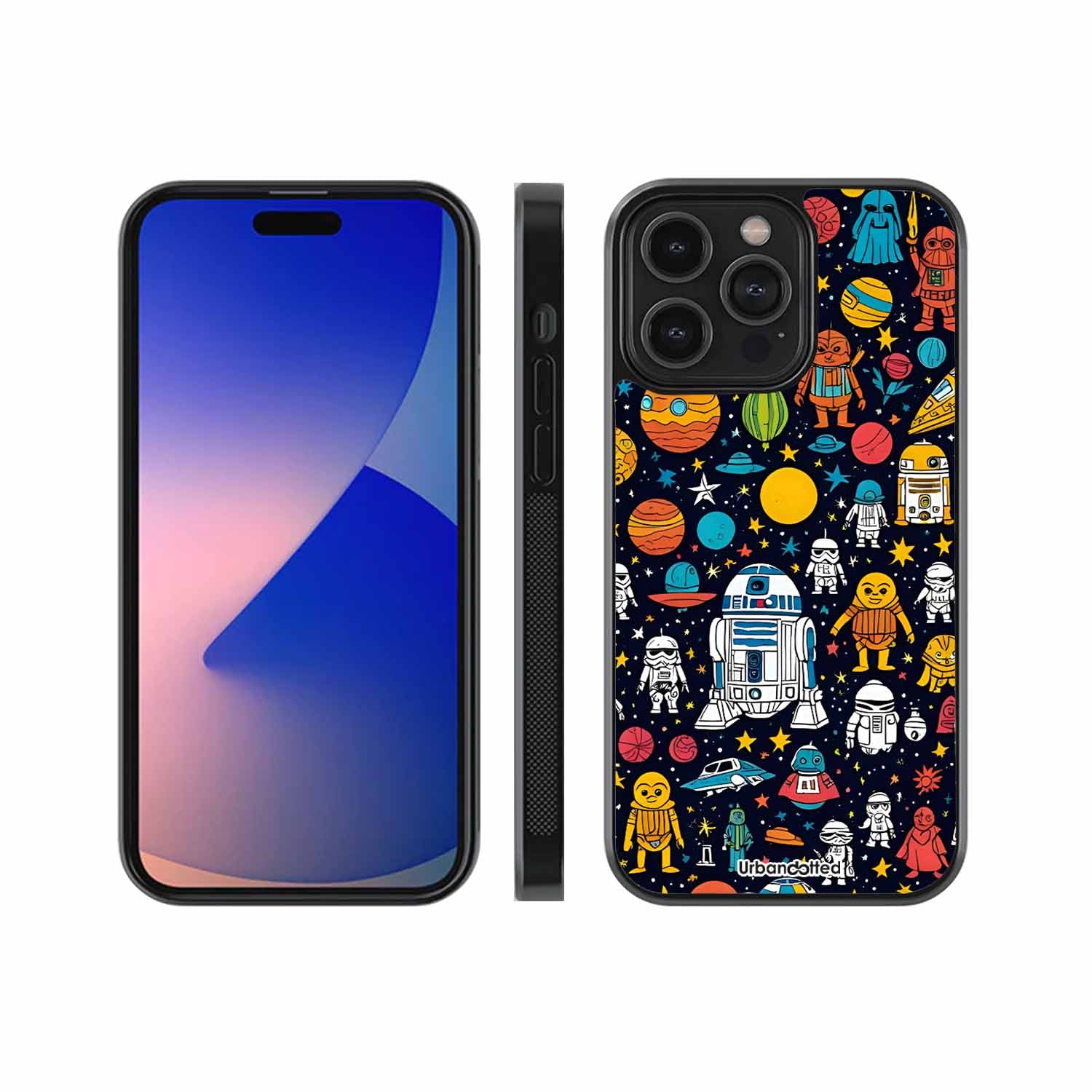 Galactic Heroes Pattern Astrology Glass Case