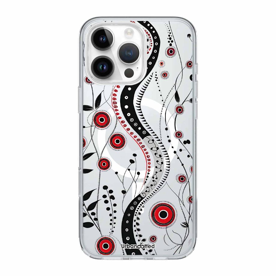 Sacred Pathways Flow Crystal Clear Aboriginal Case