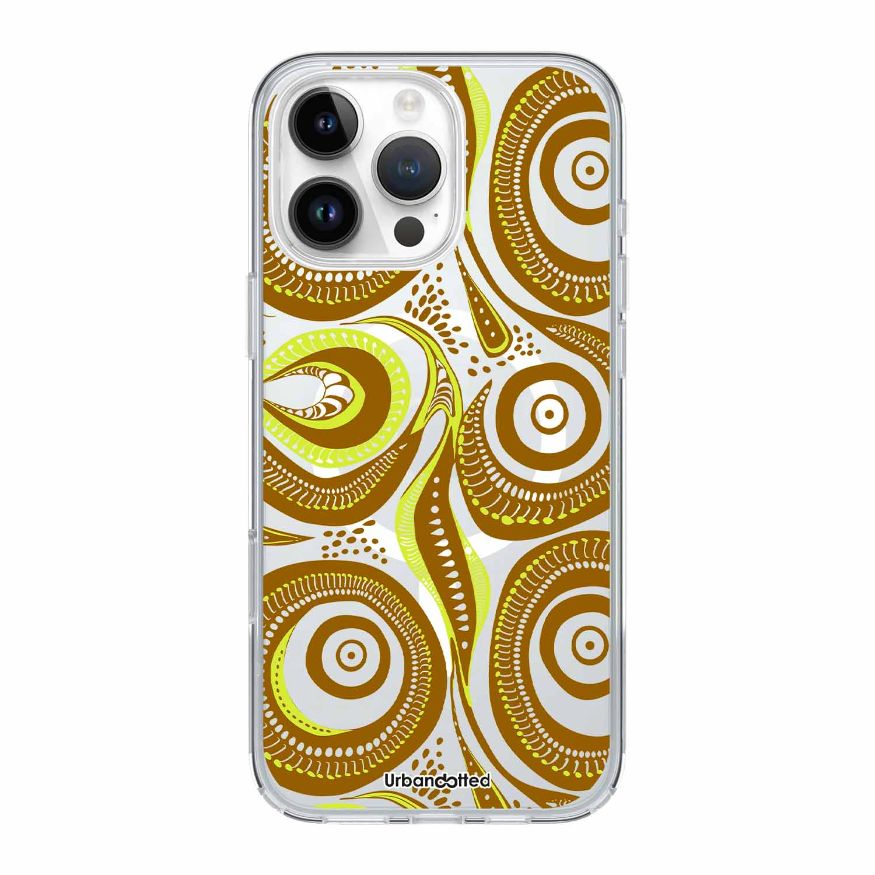Dreamtime Circle Dance Crystal Clear Aboriginal Case