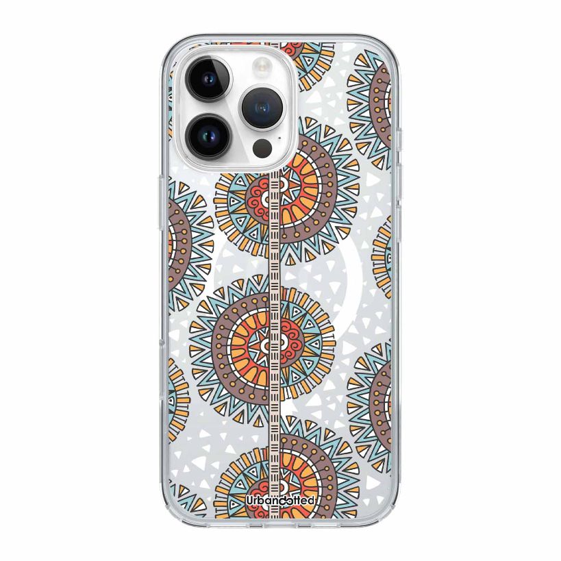 Ancestral Bloom Radiance Crystal Clear Aboriginal Case