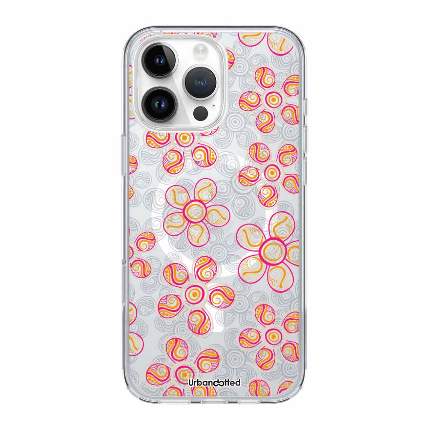Ochre Petal Songline Crystal Clear Aboriginal Case