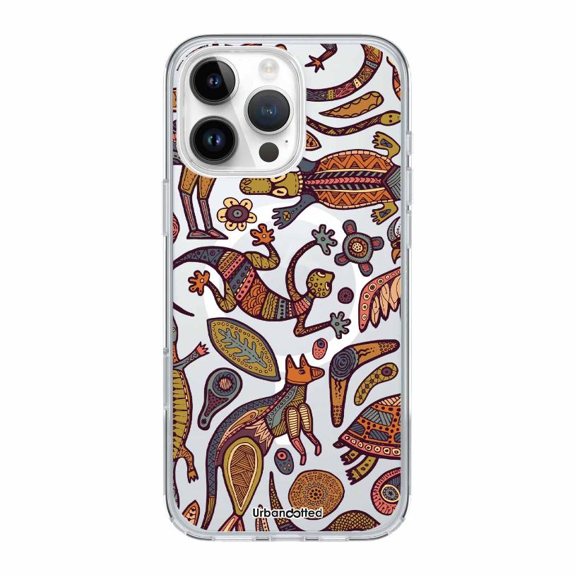 Ancestral Outback Lore Crystal Clear Aboriginal Case