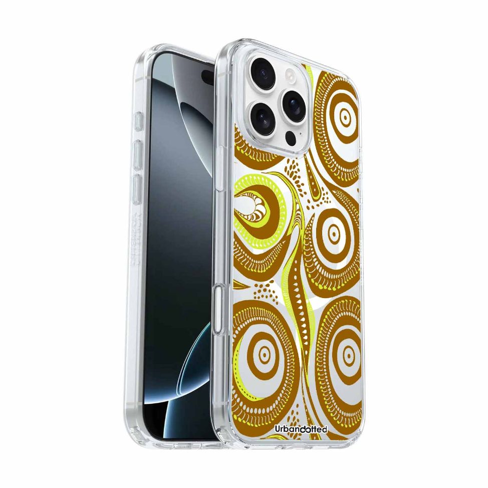 Dreamtime Circle Dance Crystal Clear Aboriginal Case