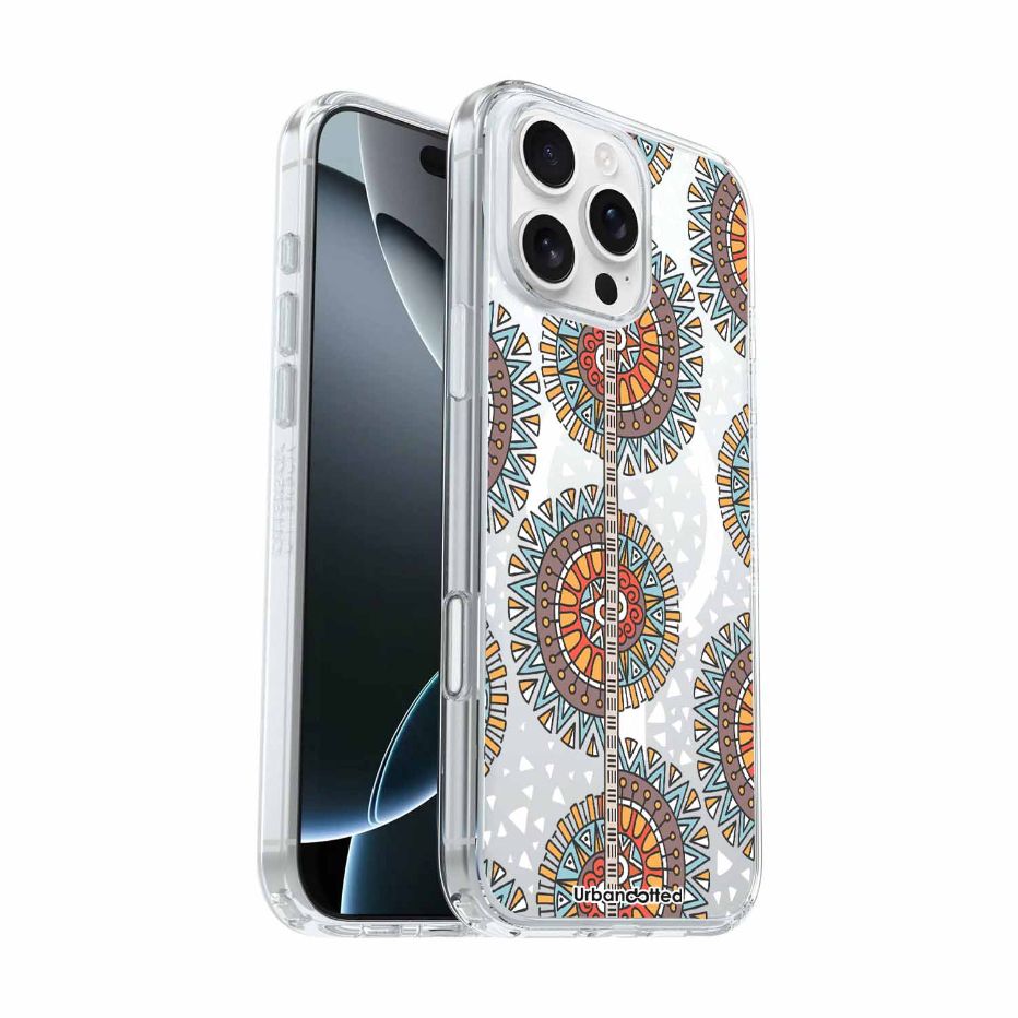 Ancestral Bloom Radiance Crystal Clear Aboriginal Case