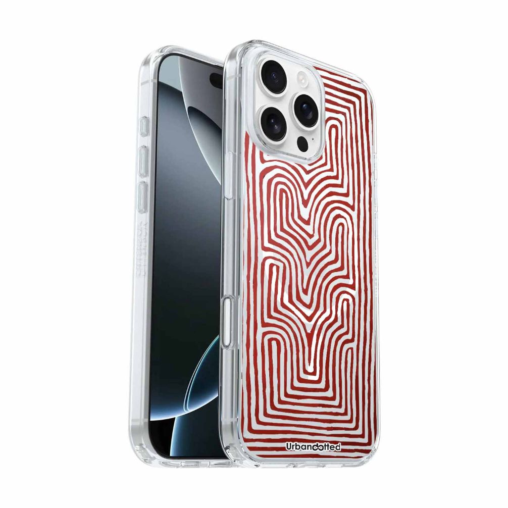 Ancestral Veins Labyrinth Crystal Clear Aboriginal Case