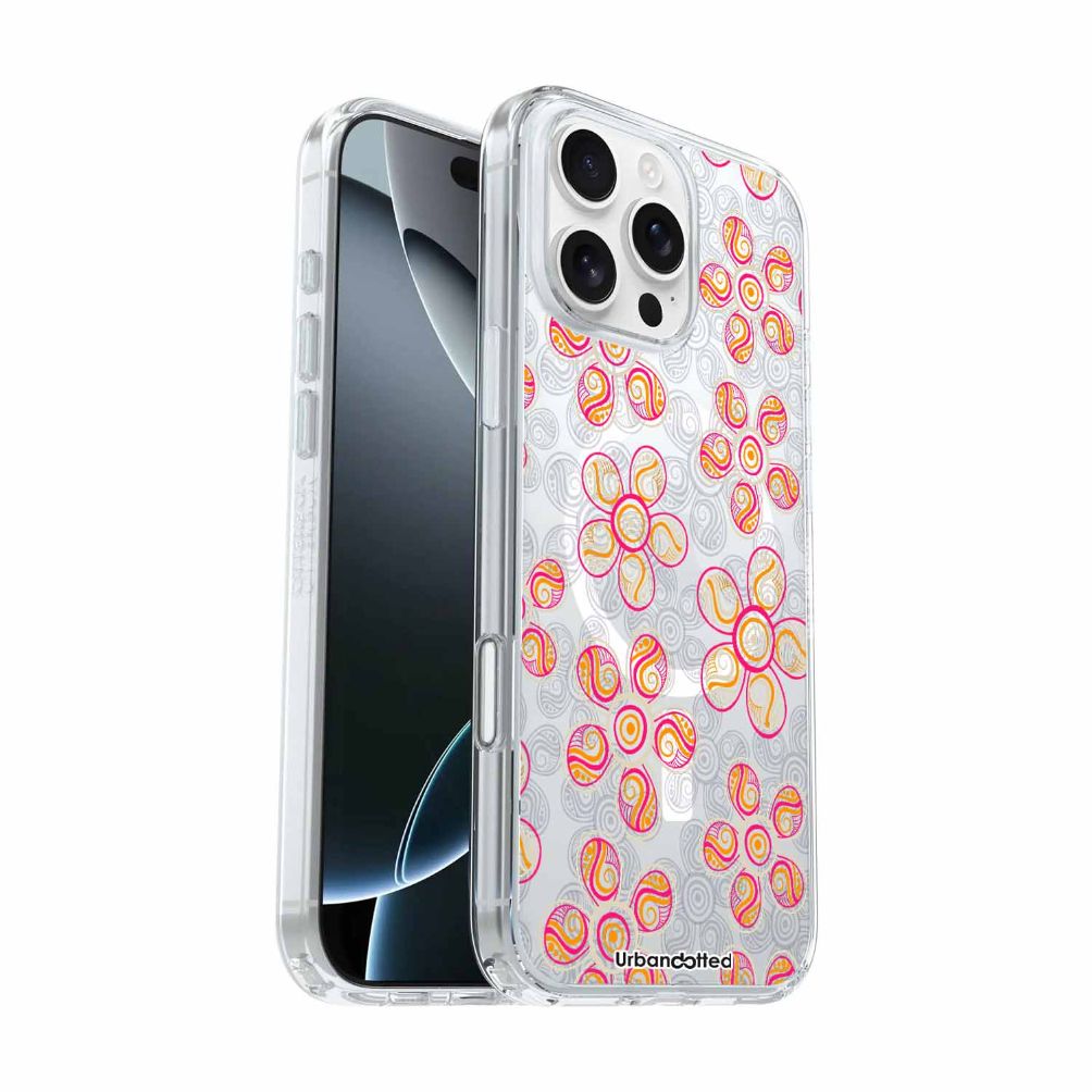 Ochre Petal Songline Crystal Clear Aboriginal Case