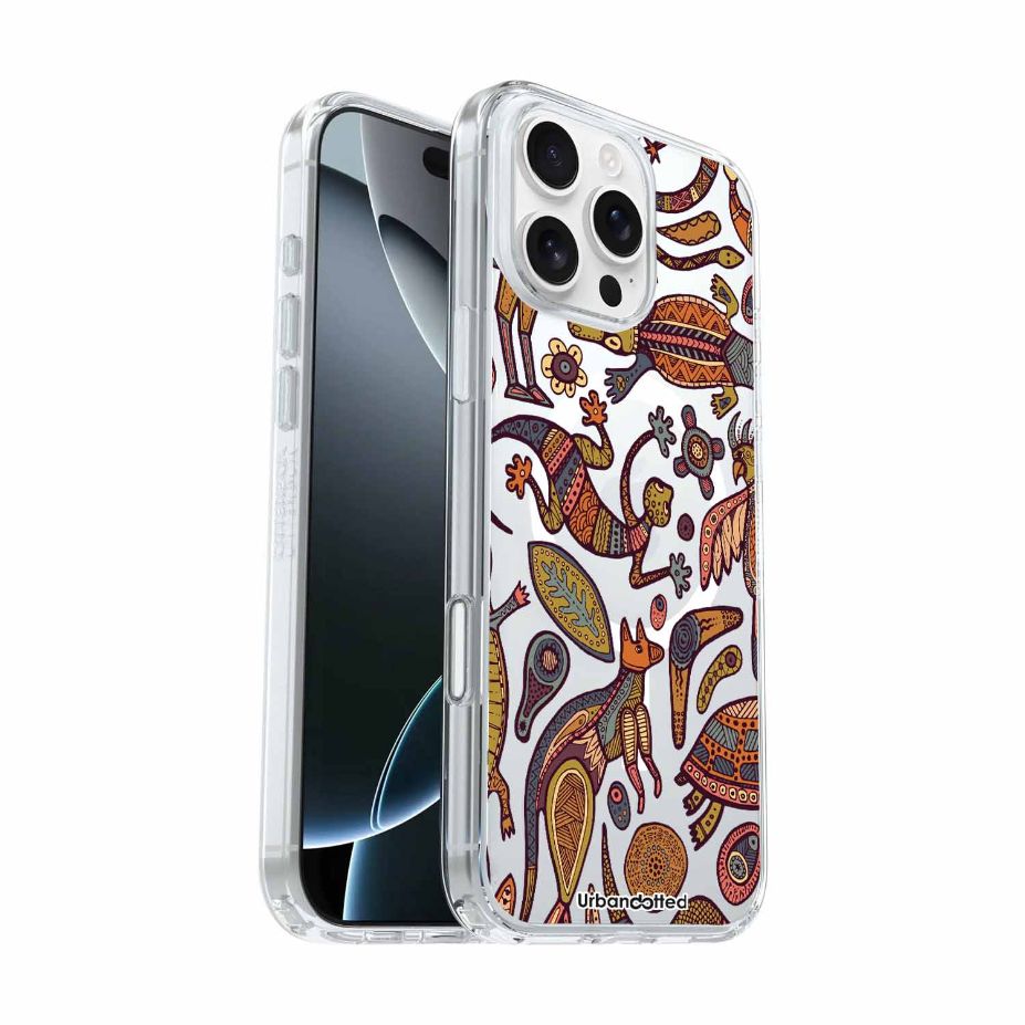 Ancestral Outback Lore Crystal Clear Aboriginal Case