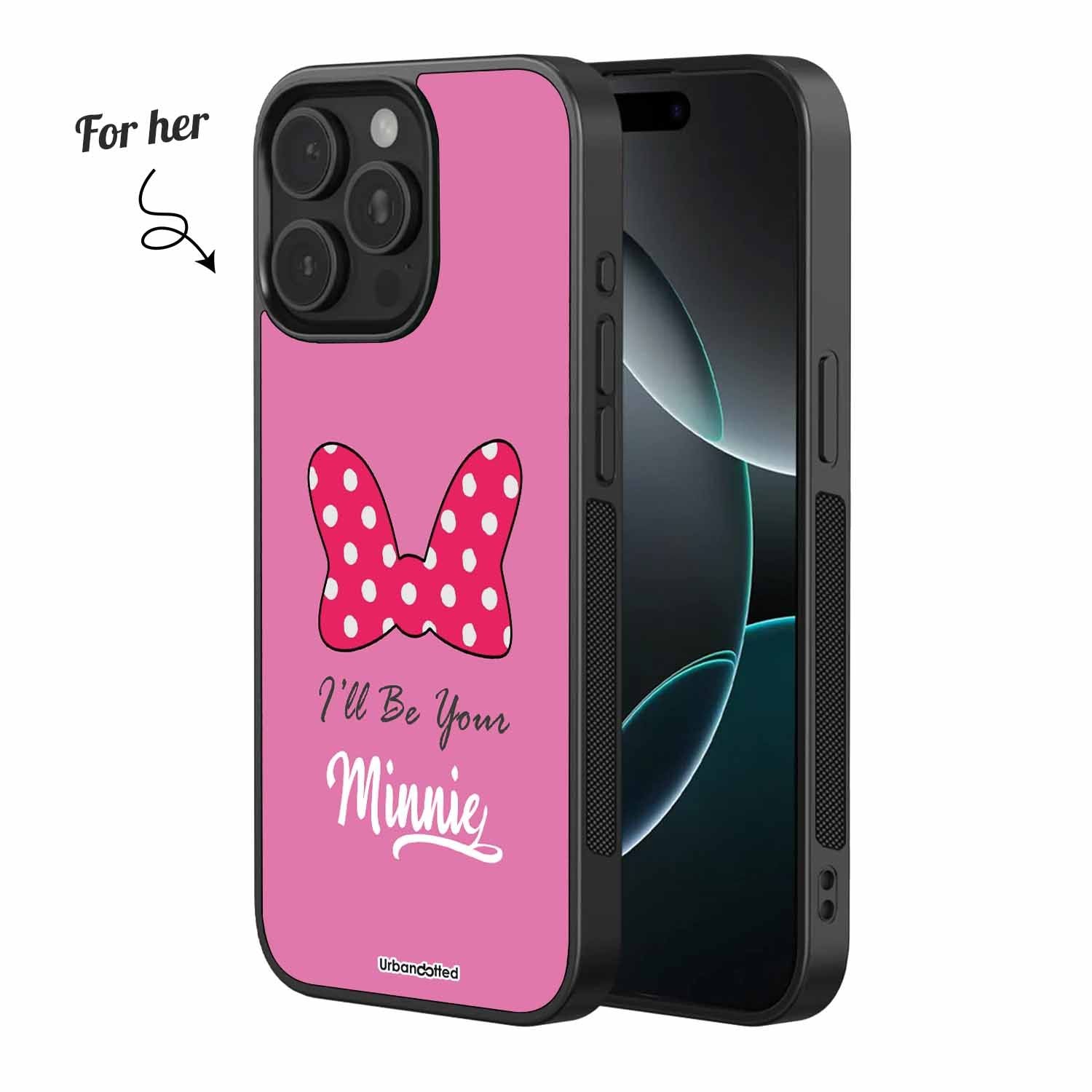 You Be My Mickey Couple Glass Case