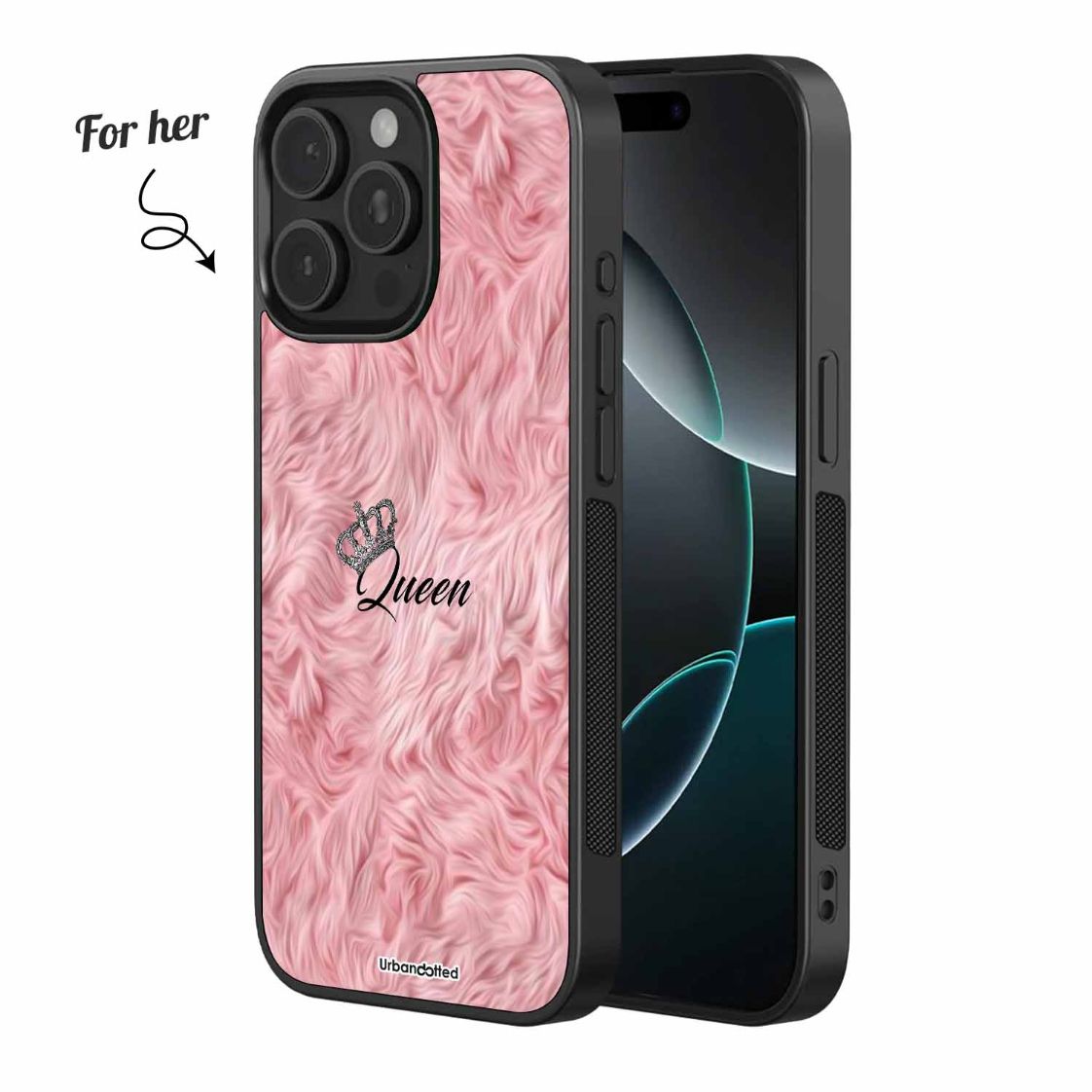 King & Queen Reign Couple Glass Case