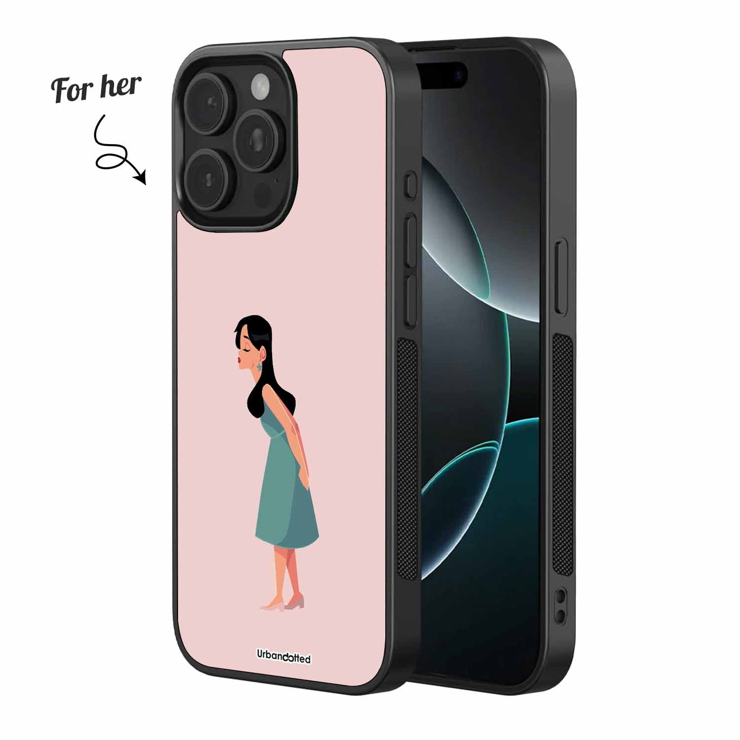 Shy Connection Couple Glass Case