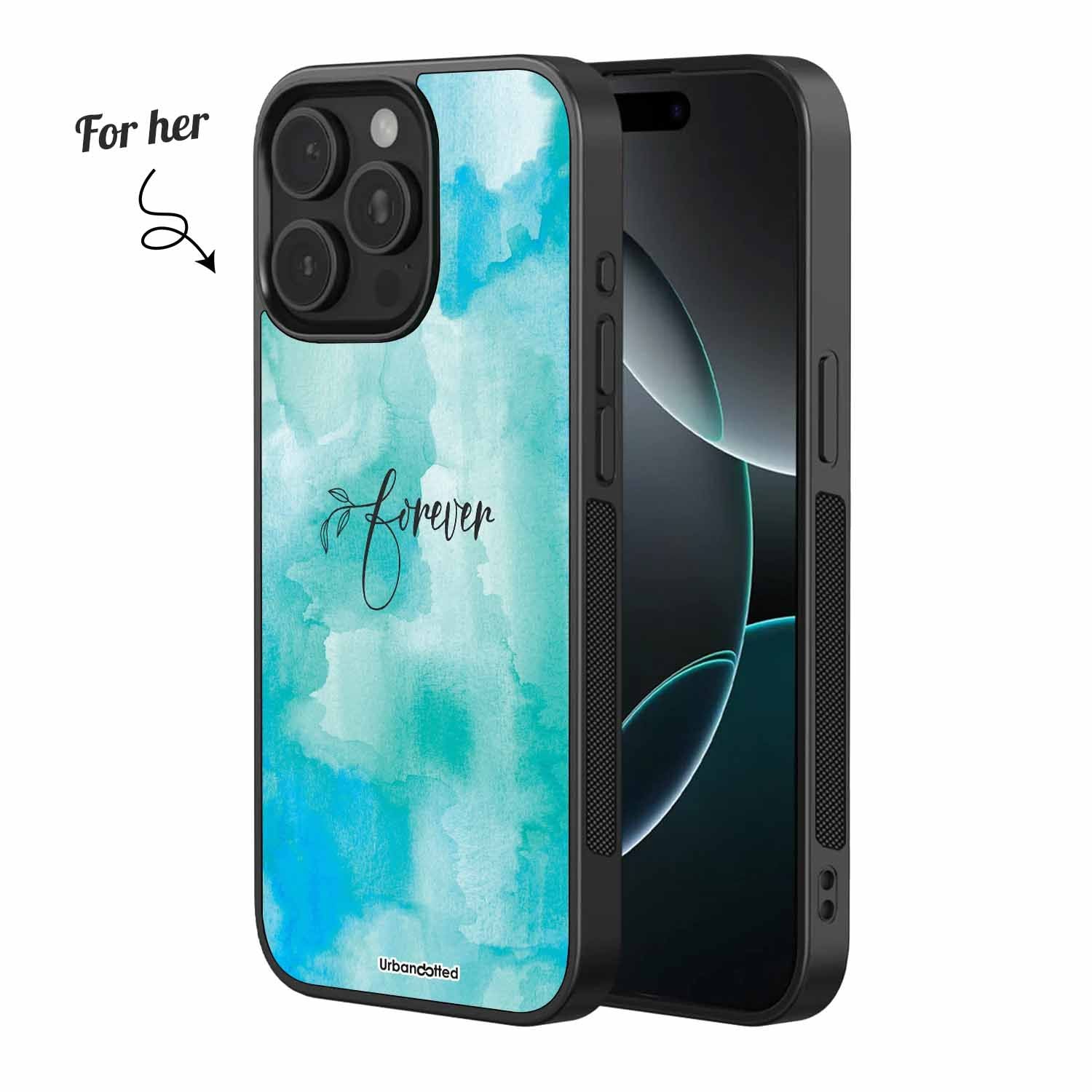 Ocean Mist Love Couple Glass Case