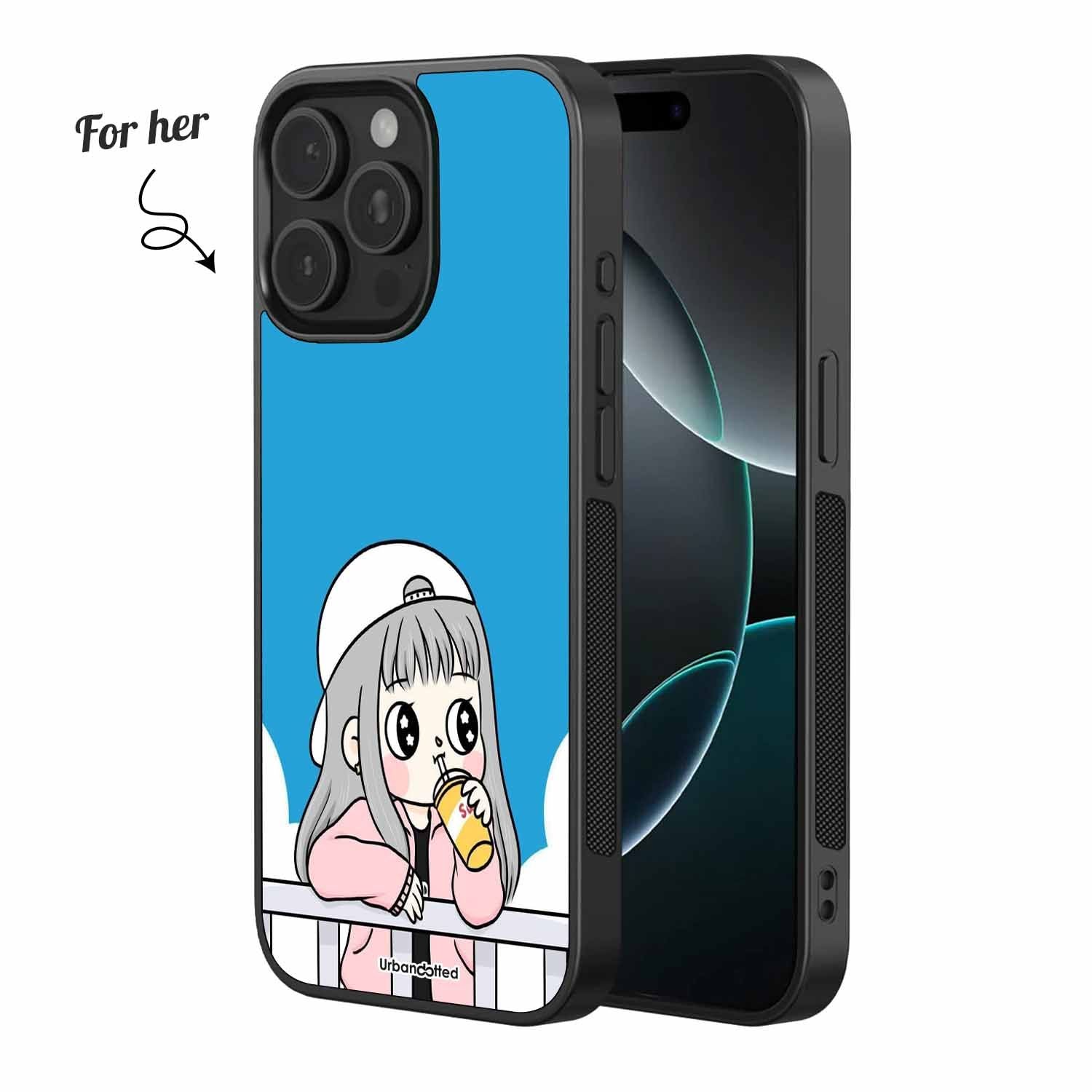 Bubble Tea Buddies Couple Glass Case