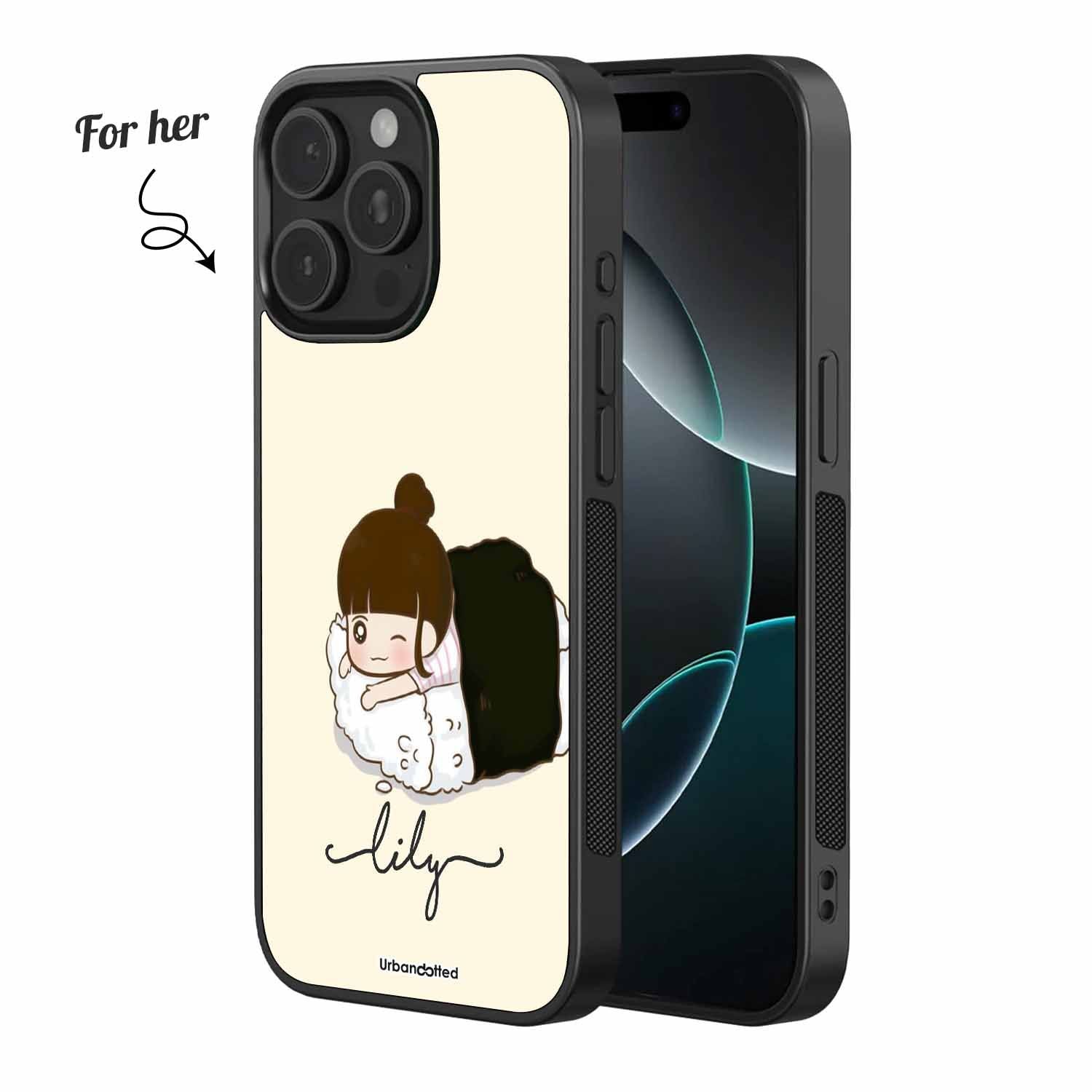 Back-to-Back Sweet Dreams Couple Glass Case