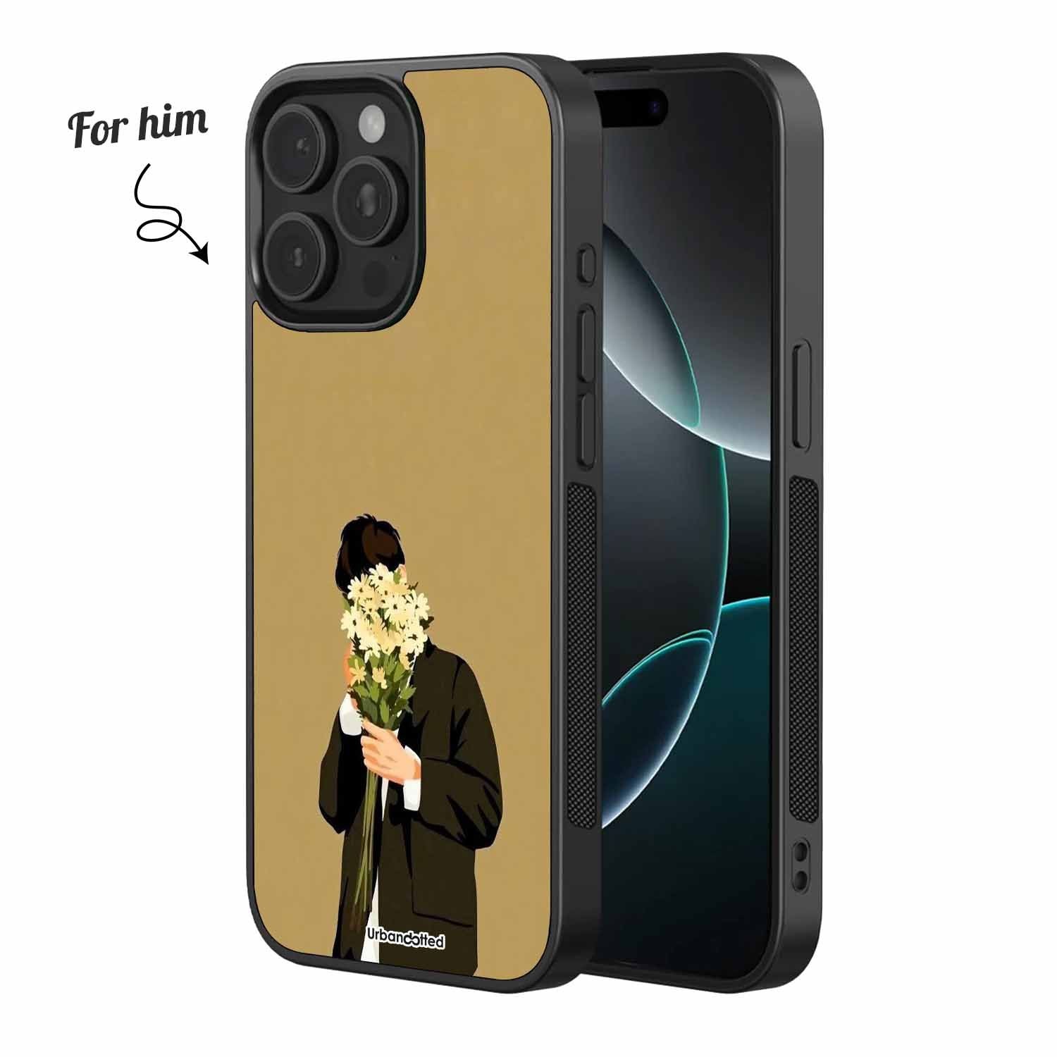 Hidden Blooms Couple Glass Case