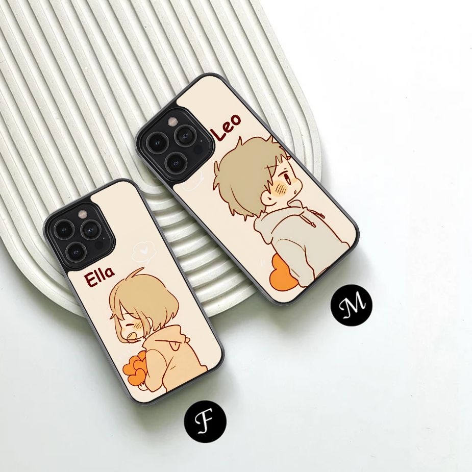 Personalized Heartfelt Couple Glass Case