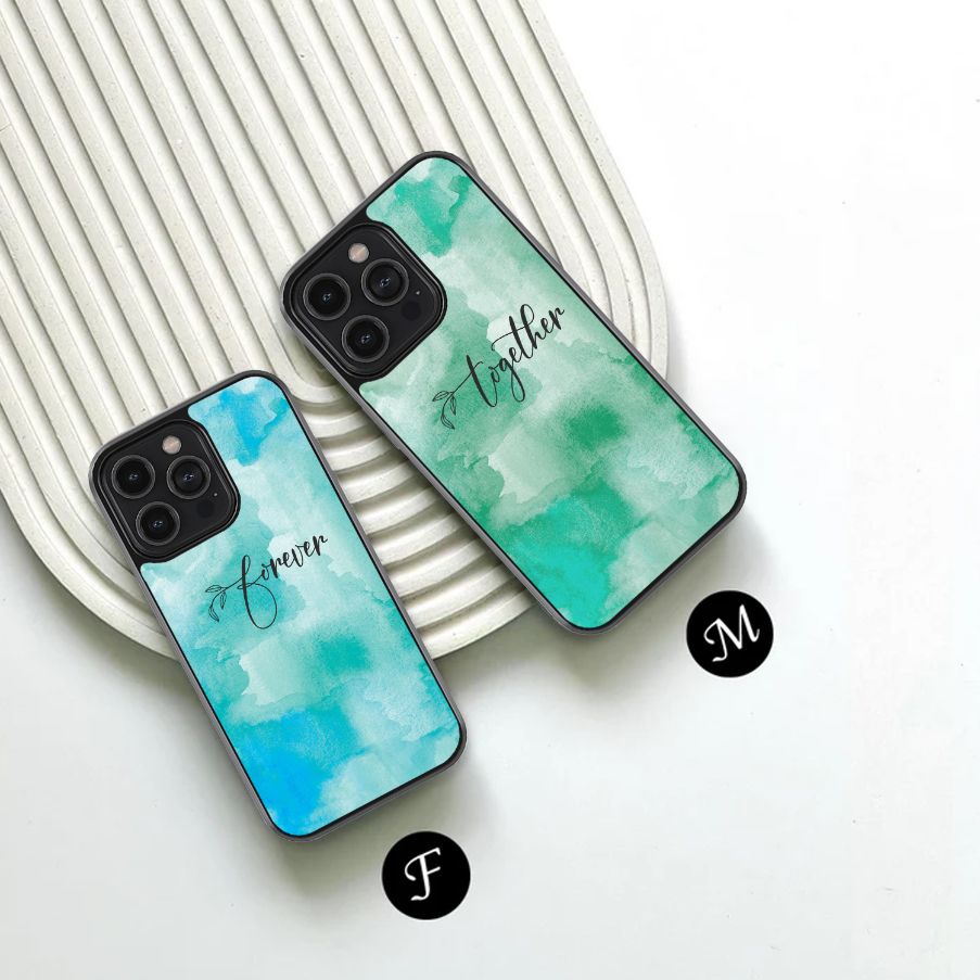 Ocean Mist Love Couple Glass Case
